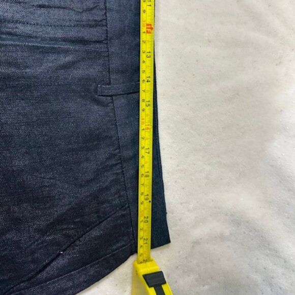 Ann Taylor LOFT Denim Jean Trouser Shorts Size 34/18 Blue Casual - Picture 5 of 6
